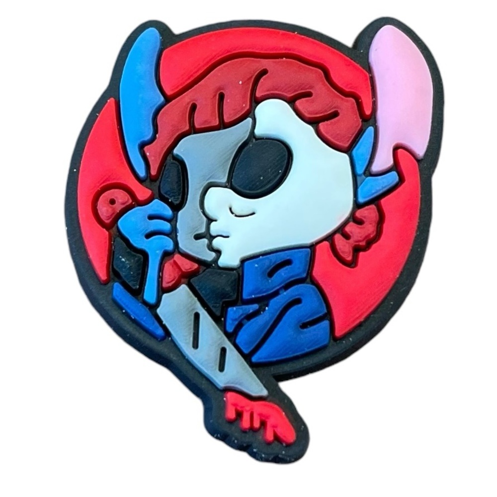 Stitch As Michael Myer Croc Charm